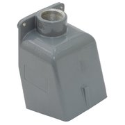 Bryant IEC Pin and Sleeve Device, Back Box, For 60A 1 1/4" NPT Hub, Angled, Mounting Screws, Cast Aluminum BB601WA